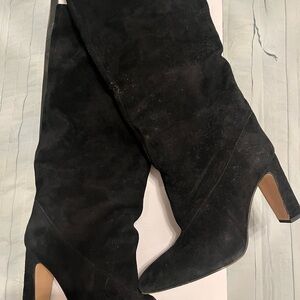 H&M Black Heeled Boots for Women